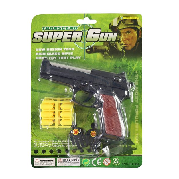 Rubber bullet pistol