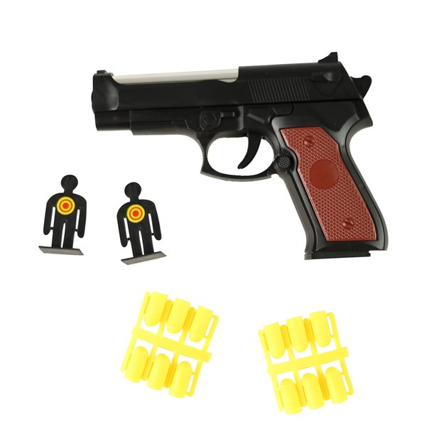 Rubber bullet pistol