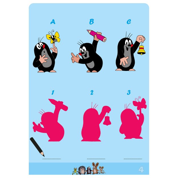 Coloring book A4 book Mole