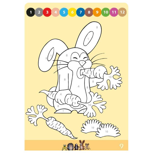 Coloring book A4 book Mole
