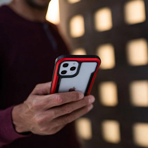 „X-Doria Raptic Shield“ – aliuminio dėklas, skirtas „iPhone 14 Pro Max“ (patikrintas kritimo metu 3 m) (juodas) 15