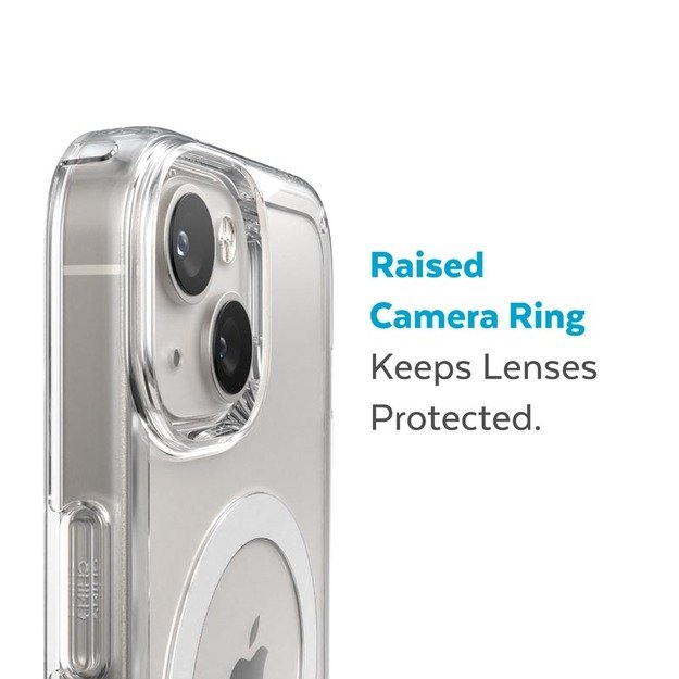 Speck Gemshell + MagSafe – iPhone 14 Plus dėklas su MICROBAN danga (skaidrus) 27