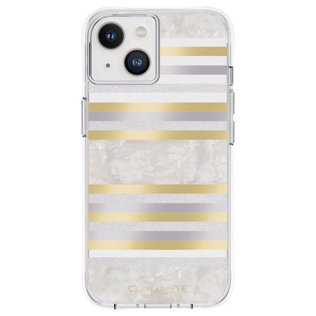 Case-Mate Pearl Stripes MagSafe – dėklas dekoruotas perlamutru, skirtas iPhone 14 / iPhone 13 (Pearl Stripes) 8