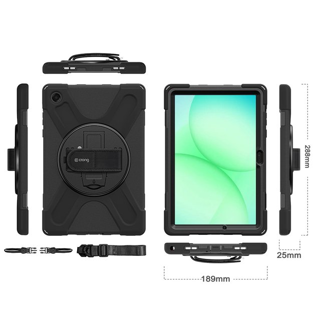 Crong Defender Plus - Rugged Case Samsung Galaxy Tab A11+ 10.9  (black) 10