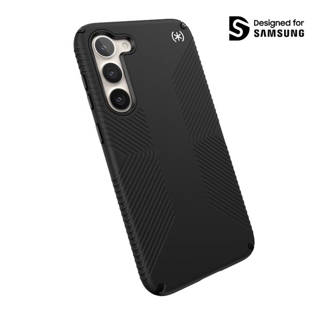Speck Presidio2 Grip – neslystantis dėklas, skirtas Samsung Galaxy S23+ (juodas / juodas / baltas) 1