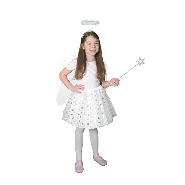 Children costume angel tutu skirt with accessories