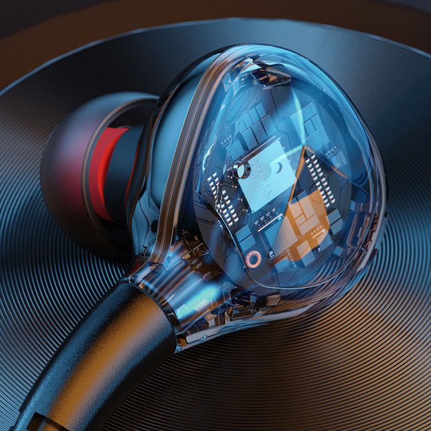 WEKOME YC06 Blackin serija – 3,5 mm laidinės ausinės su HiFi lizdu (baltos) 28