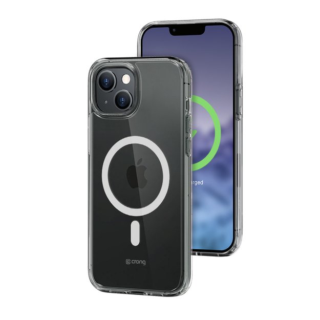 Crong Clear MAG dangtelis – iPhone 15 Plus MagSafe dėklas (skaidrus) 11