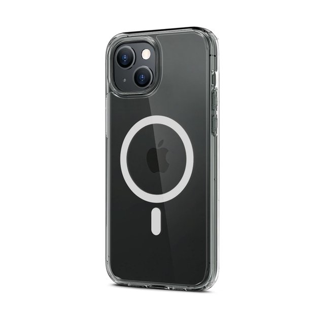 Crong Clear MAG dangtelis – iPhone 15 Plus MagSafe dėklas (skaidrus) 14