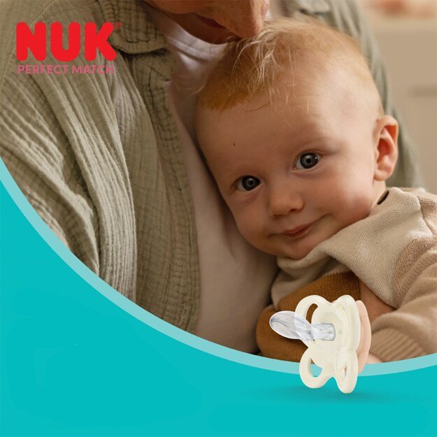 NUK Perfect Match Air POLAR BEAR pacifier 6-18m 1pc box, 6-18 m 6