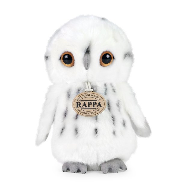 Plush snowy owl 18 cm ECO-FRIENDLY