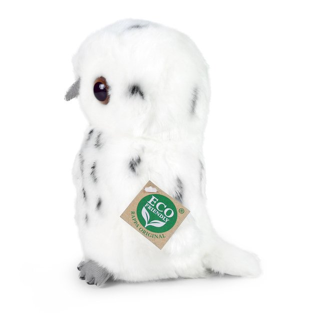 Plush snowy owl 18 cm ECO-FRIENDLY
