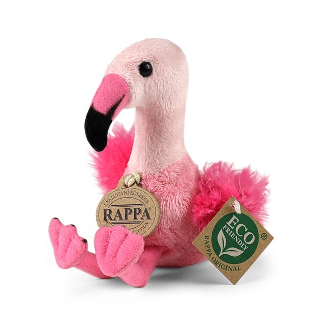 Plush flamingo 15 cm ECO-FRIENDLY