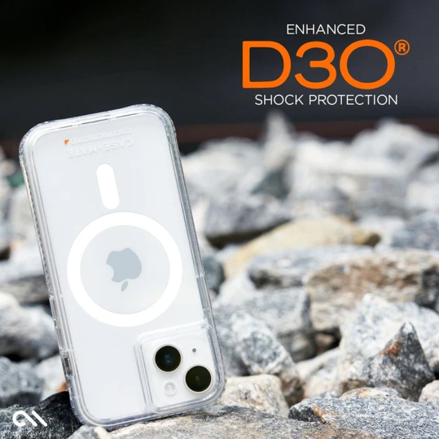 Case-Mate Ultra Tough plus D3O MagSafe – iPhone 15 Plus dėklas (skaidrus) 19