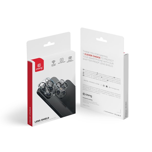 Crong Lens Shield – fotoaparatas ir objektyvo stiklas, skirtas iPhone 15 Pro / iPhone 15 Pro Max 4