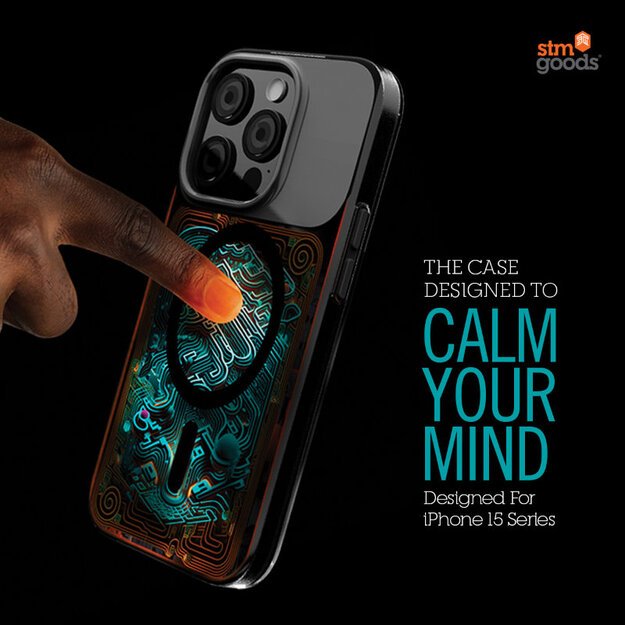 STM Reveal Warm MagSafe – dėklas, skirtas iPhone 15 Pro Max (Black Realm) 1