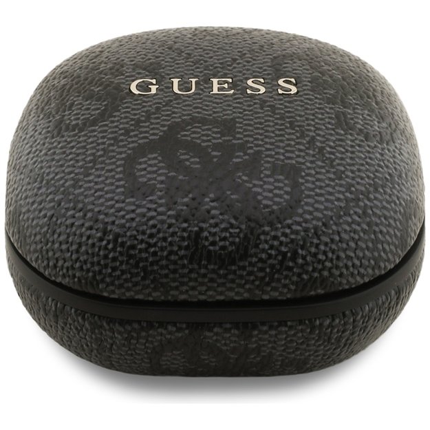 Guess 4G Classic Metal Logo - Bluetooth TWS ENC sluch&aacute;tka + nab&iacute;jec&iacute; pouzdro (Čern&aacute;) 2