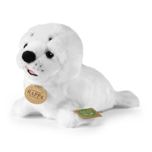 Rappa - Plush realistic mascot white seal 25 cm Eco-Friendly 1