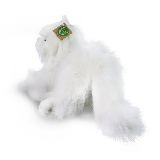 Rappa - Plush realistic mascot Persian cat white lying 30 cm Eco-Friendly 3