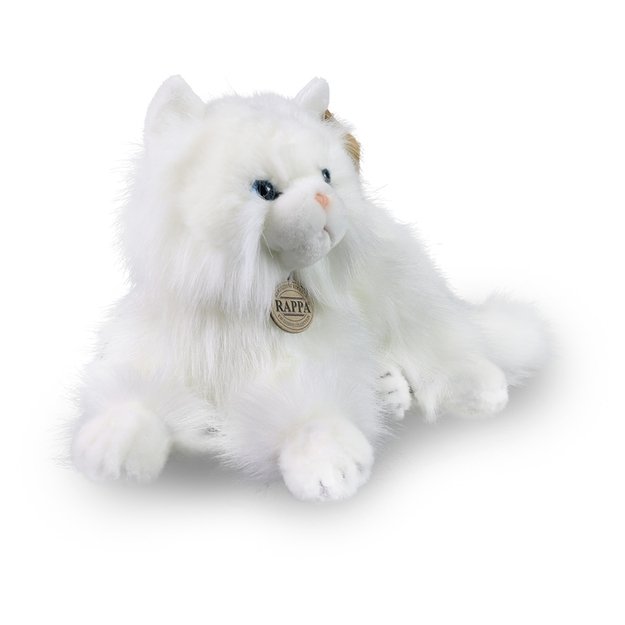 Rappa - Plush realistic mascot Persian cat white lying 30 cm Eco-Friendly 2