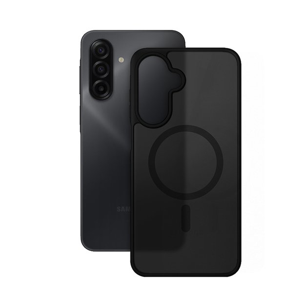 Crong Hybrid Matte Magnetic - MagSafe Case Samsung Galaxy A17 (Black) 2