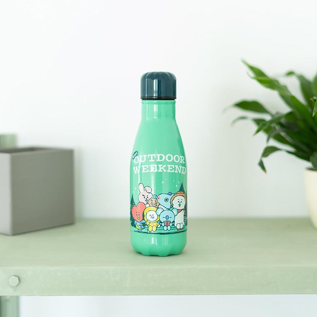 BT21 - Nerūdijančio plieno 260 ml termo pietų butelis Outdoor Weekend