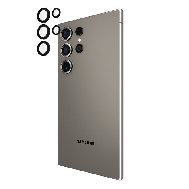 „Case-Mate“ aliuminio žiedo objektyvo apsauga – apsauginis stiklas „Samsung Galaxy S24 Ultra“ fotoaparato objektyvui (juodas) 3