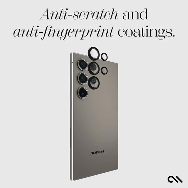 „Case-Mate“ aliuminio žiedo objektyvo apsauga – apsauginis stiklas „Samsung Galaxy S24 Ultra“ fotoaparato objektyvui (juodas) 12