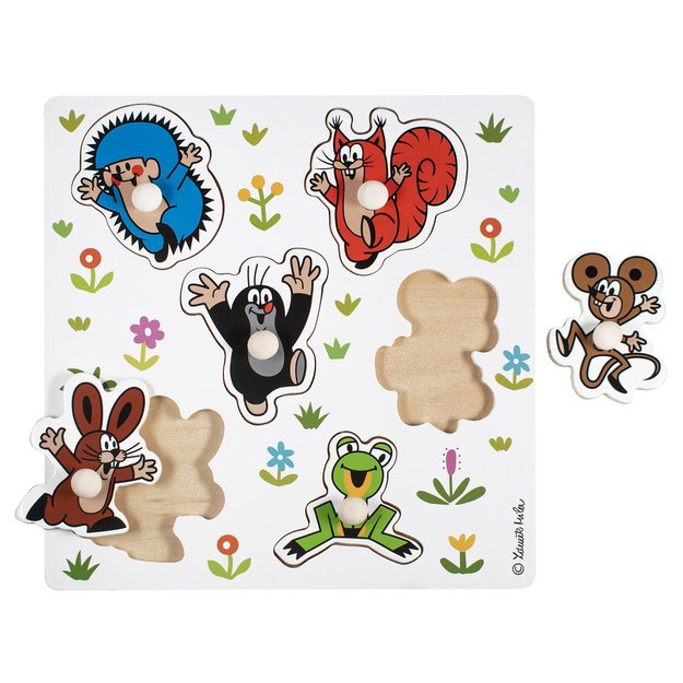Wooden insert puzzle Mole small