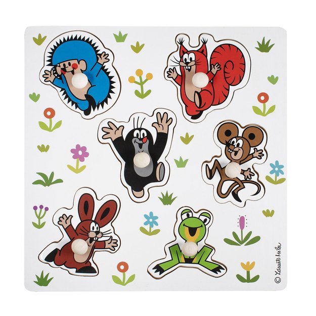 Wooden insert puzzle Mole small