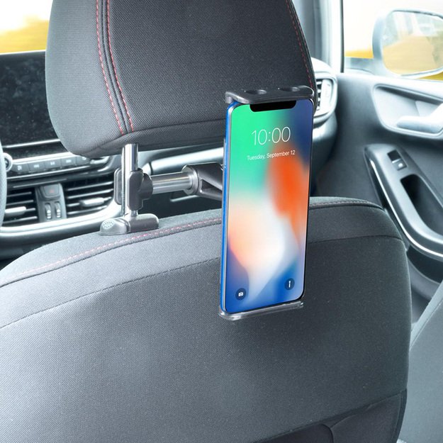 Dunlop - Automobilinis galvos atramos laikiklis išmaniajam telefonui / planšetiniam kompiuteriui 12-21 cm 22