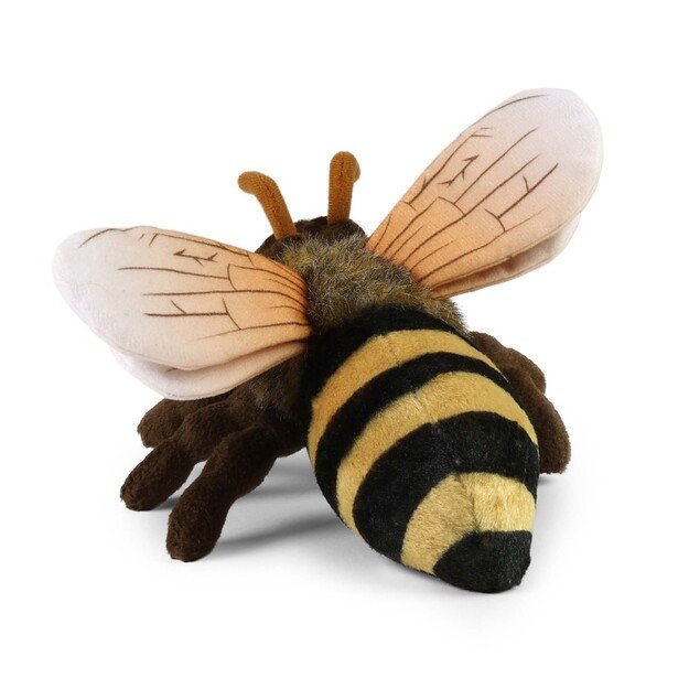 Plush honey bee 18 cm ECO-FRIENDLY