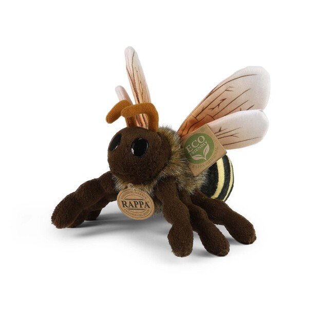 Plush honey bee 18 cm ECO-FRIENDLY