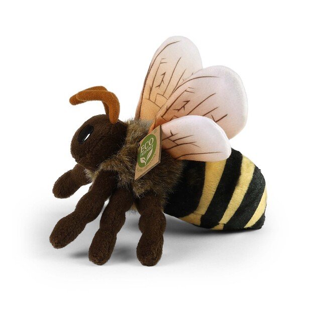 Plush honey bee 18 cm ECO-FRIENDLY