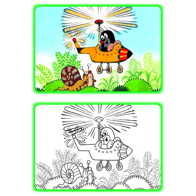 Coloring page A5 How the Mole Traveled