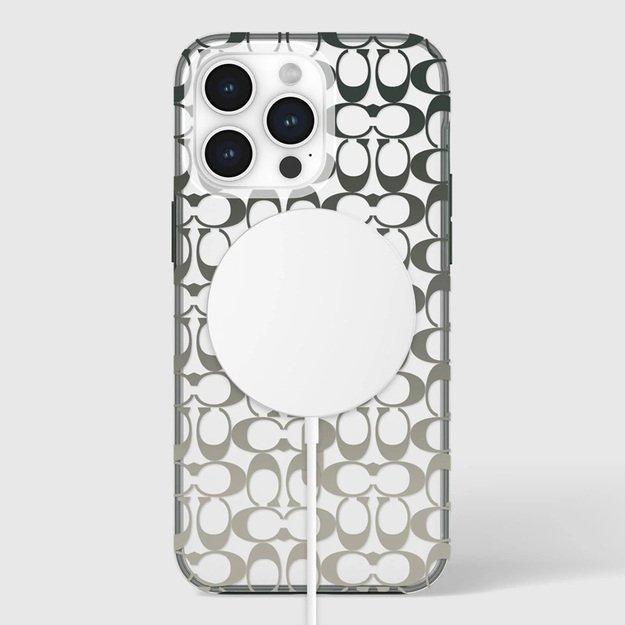 Coach Signature C Ombre MagSafe – dėklas, skirtas iPhone 15 Pro Max (Deep Forest) 3