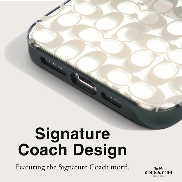 Coach Signature C Ombre MagSafe – dėklas, skirtas iPhone 15 Pro Max (Deep Forest)