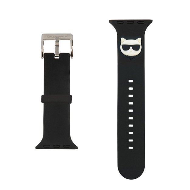 Karl Lagerfeld Silicone Choupette Head &ndash; Pasek do Apple Watch 42/44/45 mm (Black)
