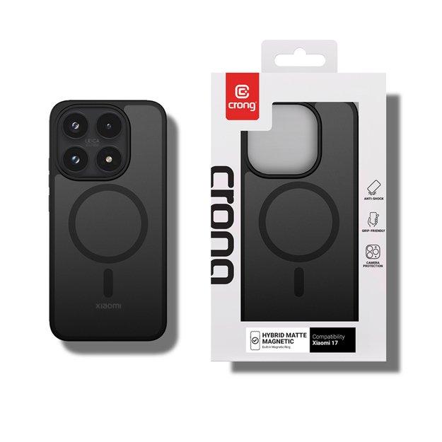 Crong Hybrid Matte Magnetic - Xiaomi 17 MagSafe Case (black)