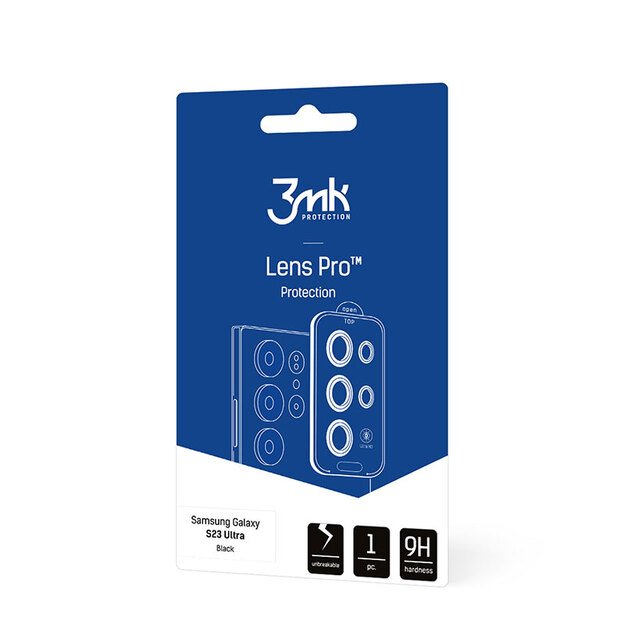 3mk Lens Protection Pro – fotoaparato objektyvo stiklas, skirtas Samsung Galaxy S24 Ultra (juodas) 5