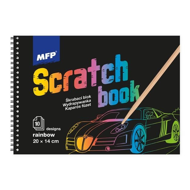 Scratch image block 20x14cm 10l mix