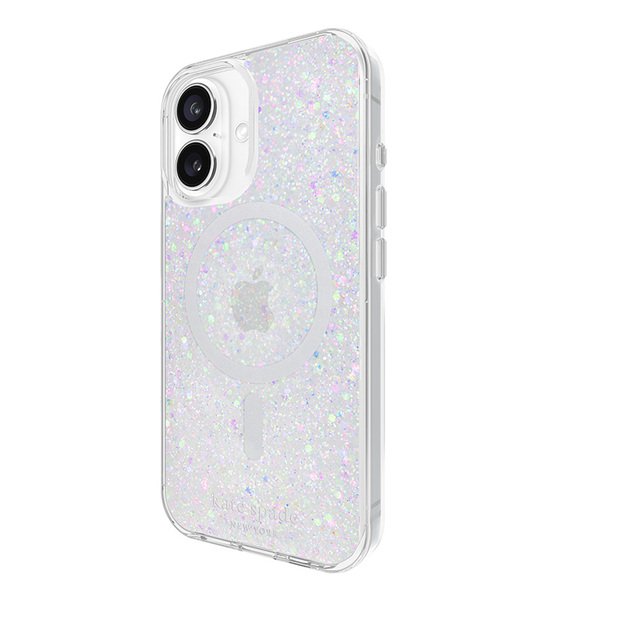 Kate Spade New York Protective MagSafe – dėklas, skirtas iPhone 16 (Chunky Glitter)