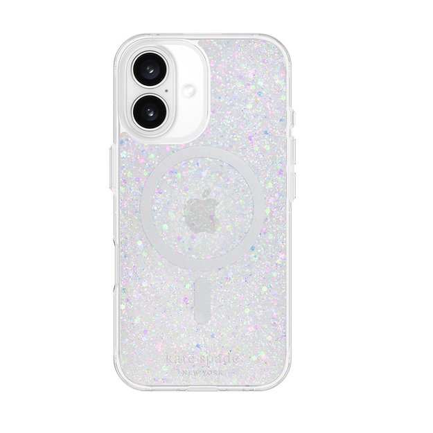 Kate Spade New York Protective MagSafe – dėklas, skirtas iPhone 16 (Chunky Glitter)