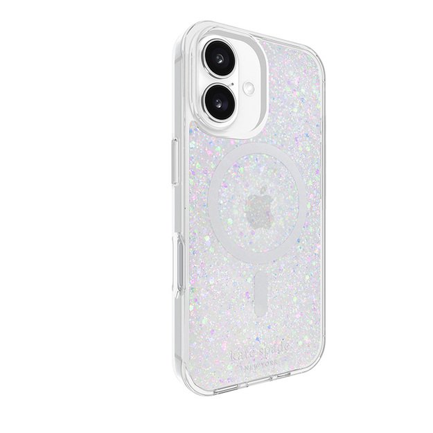 Kate Spade New York Protective MagSafe – dėklas, skirtas iPhone 16 (Chunky Glitter)