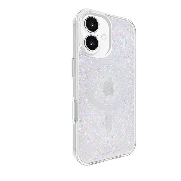 Kate Spade New York Protective MagSafe – dėklas, skirtas iPhone 16 (Chunky Glitter) 12