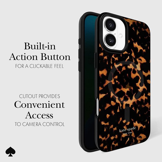 Kate Spade New York Protective MagSafe – dėklas, skirtas iPhone 16 Plus (vėžlys) 13