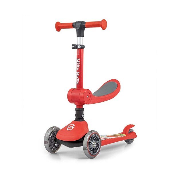 FUZZY 3-Wheel Balance Scooter with Seat for Kids red