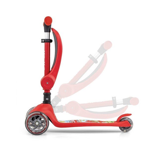 FUZZY 3-Wheel Balance Scooter with Seat for Kids red