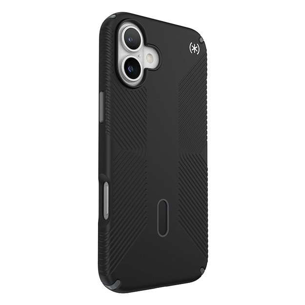 Speck Presidio2 Grip ClickLock & MagSafe – dėklas, skirtas iPhone 16 Plus (juodas / šiferio pilkas / baltas)