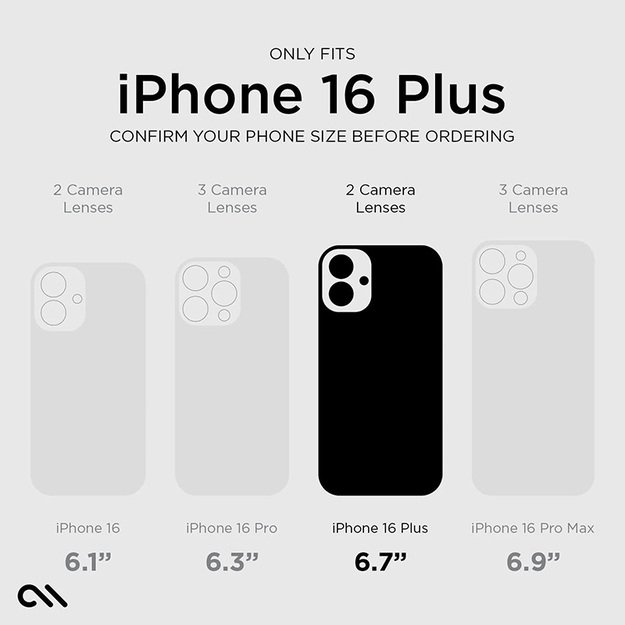 Case-Mate Tough D3O MagSafe – dėklas, skirtas iPhone 16 Plus (skaidrus) 26